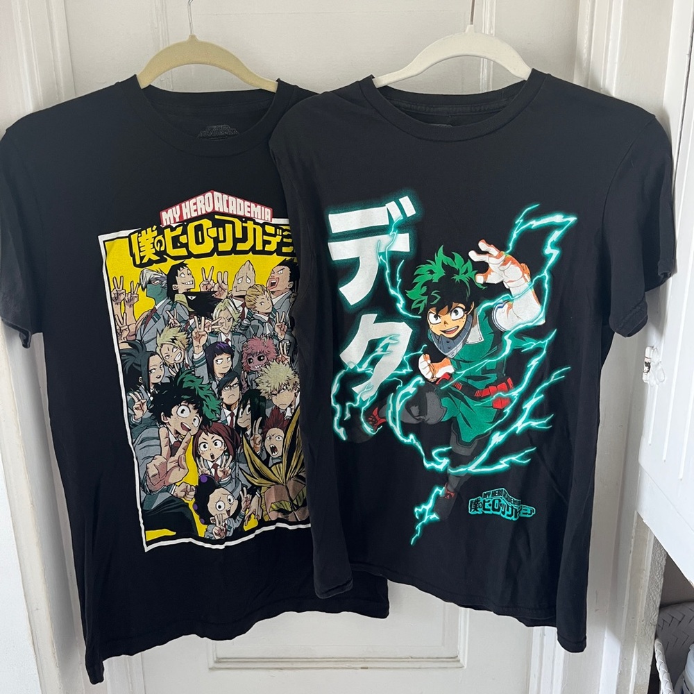 My Hero Academia Black Tees Kids boys medium